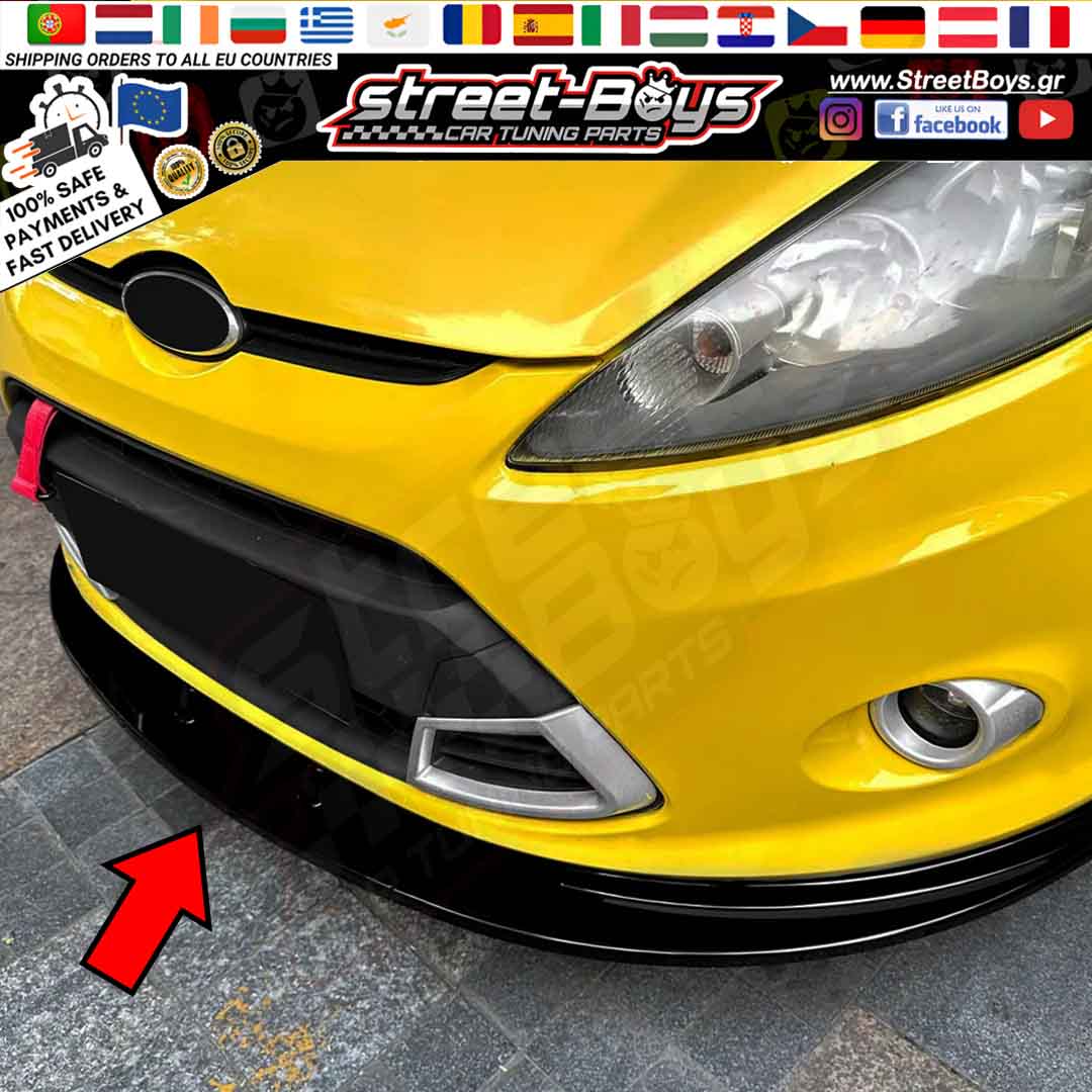 LIP SPOILER EXTENSION ΜΠΡΟΣΤΑ ΠΡΟΦΥΛΑΚΤΗΡΑ FORD FIESTA MK6 (2008-2012) - Image 3