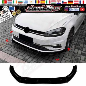 LIP SPOILER EXTENSION ΜΠΡΟΣΤΑ ΠΡΟΦΥΛΑΚΤΗΡΑ VW GOLF 7.5 FACELIFT STANDARD (2017-2019)