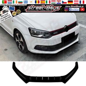 LIP SPOILER EXTENSION ΜΠΡΟΣΤΑ ΠΡΟΦΥΛΑΚΤΗΡΑ VW POLO 6R GTI (2010-2014)