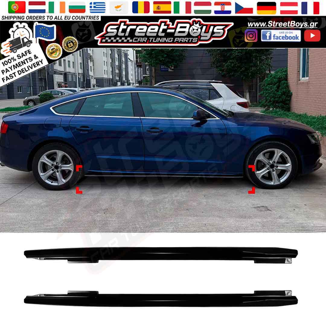ΜΑΡΣΠΙΕ SET ΠΛΑΪΝΑ SPOILER EXTENSION AUDI A5 8T SPORTBACK (2007-2016)