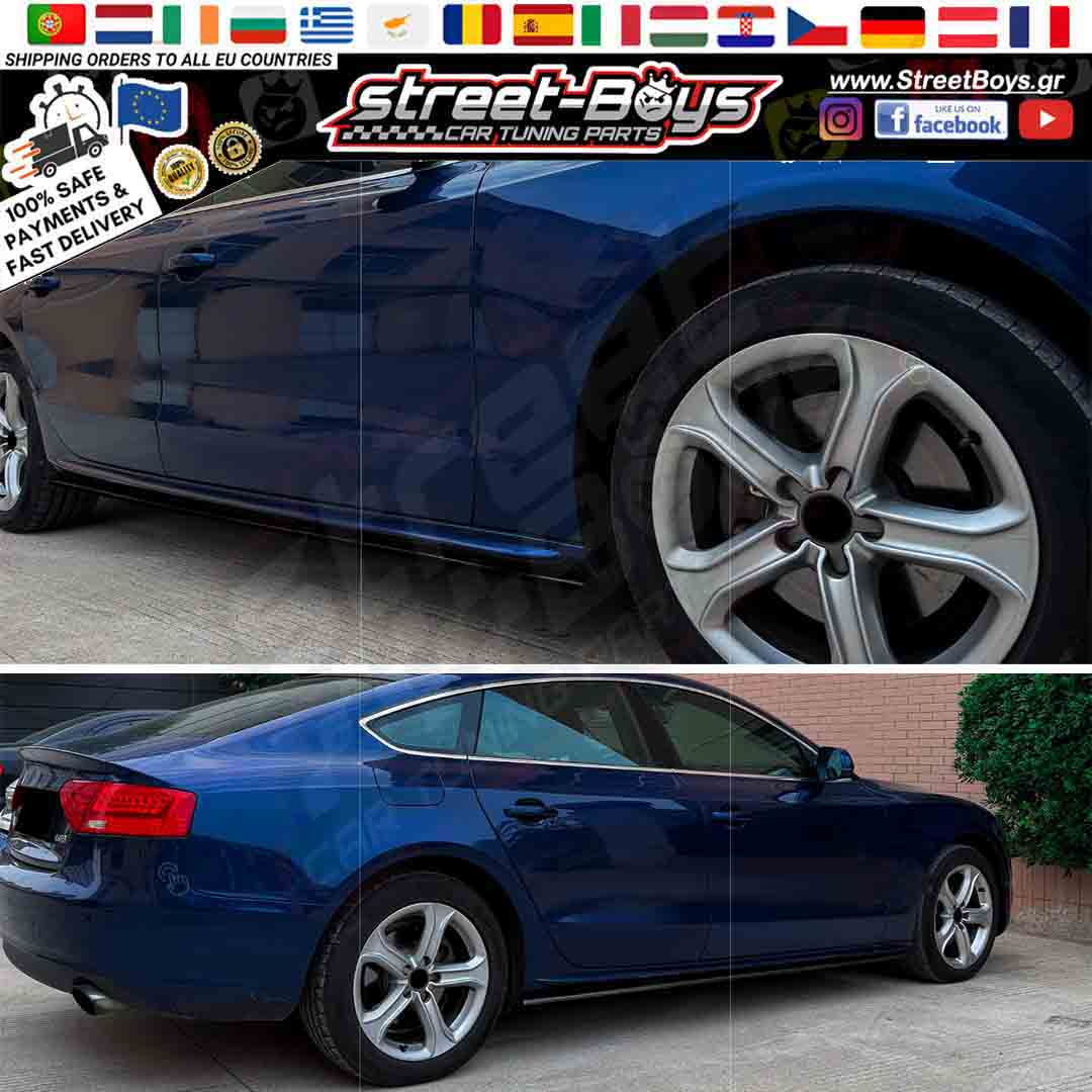 ΜΑΡΣΠΙΕ SET ΠΛΑΪΝΑ SPOILER EXTENSION AUDI A5 8T SPORTBACK (2007-2016) - Image 4