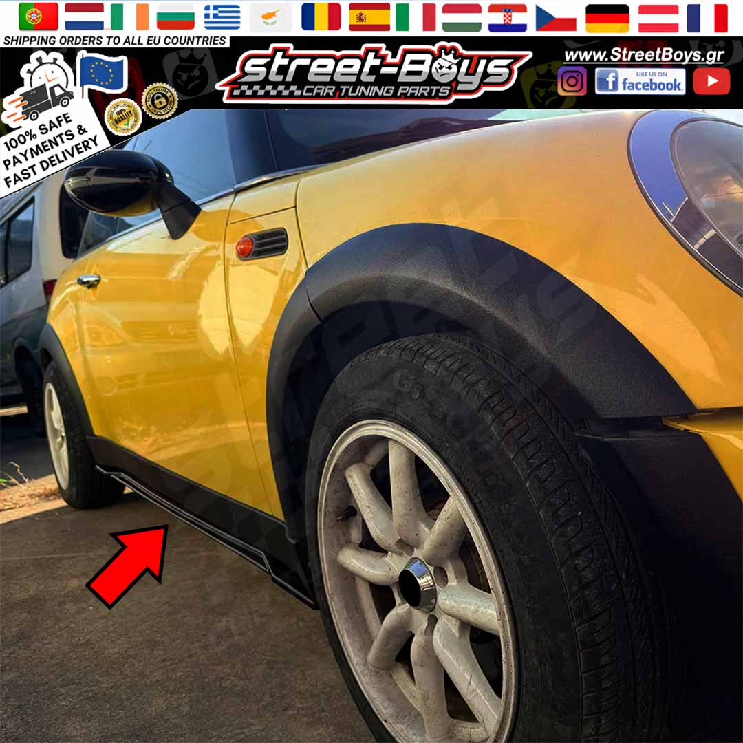 ΜΑΡΣΠΙΕ SET ΠΛΑΪΝΑ SPOILER EXTENSION MINI COOPER R50 R53 - Image 3