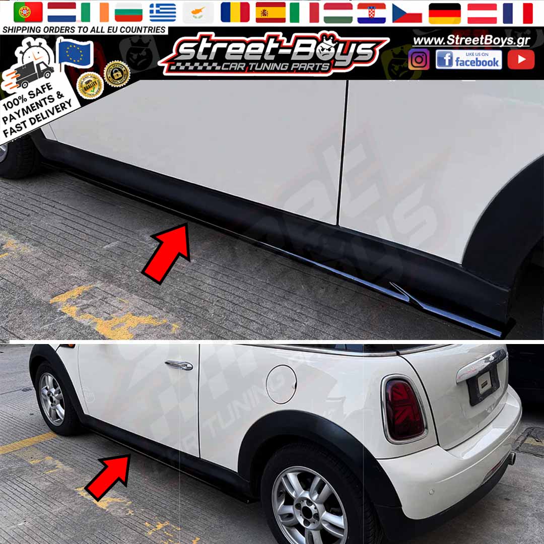ΜΑΡΣΠΙΕ SET ΠΛΑΪΝΑ SPOILER EXTENSION MINI COOPER R56 R57 - Image 2