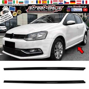 ΜΑΡΣΠΙΕ SET ΠΛΑΪΝΑ SPOILER EXTENSION VW POLO 6R 6C (2009-2017)